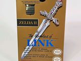 the legend of zeldah link sword is in its box