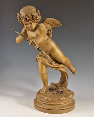 D'après Jean-Antoine HOUDON Cupidon décochant une flèche