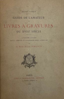 COHEN (Henri). Guide de l'amateur de livres à gravures du XV…