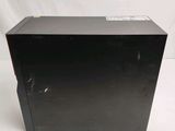 an image of a black box sitting on top of a white surface