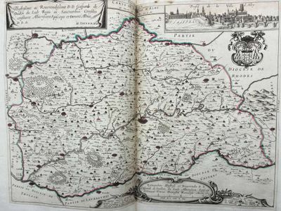 un vieux livre contenant une carte de l'Angleterre