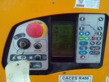 a close up of a machine with a sticker attached to it