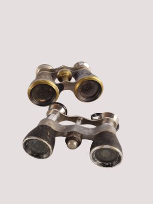 Deux paires de jumelles dont une à décor à décor d'oiseaux d… - Photo 1