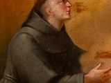 an image of a painting of a man holding a baby