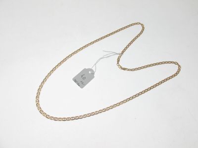 chaîne maille marine or bas-titre 585°/°°, bossuée L:60,5c… - Photo 1