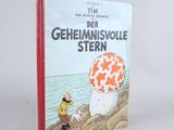 Livre pour enfants allemand, *Geheimnisvolle Stern*, avec l'illustration d'un homme assis sur un rocher
