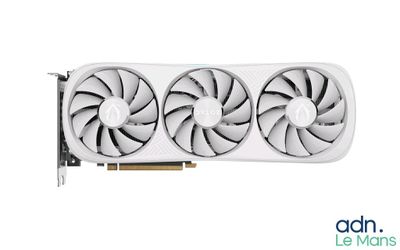 a close up of a video card with two fans on it