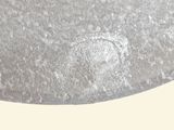 a close up picture of a table with a white table top