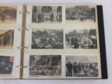 un livre avec des images de personnes et de bâtiments