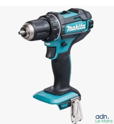 a cordless drill is shown on a white background