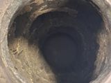 a vase that has a hole in the middle of it