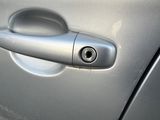 a close up of a door handle on a car
