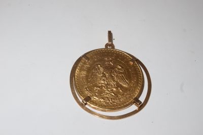 an image of a gold coin is shown on a white surface