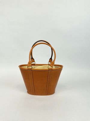 SAC - PANIER Modèle Antique naturel En cuir avec deux anses …