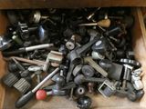 a wooden box filled with assorted tools and tools