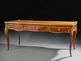 an image of a small table with drawers and a wooden top