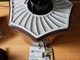 an image of a table with a fan on it