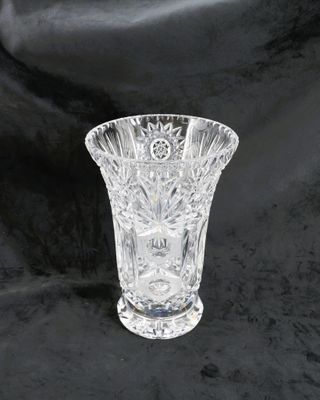 CRISTAL D’ARQUES (attribué à) Important vase de forme tronco…