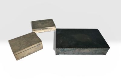 Deux boîtes en argent étranger dont une poinçon 830 millièmes. PB. 550 - Photo 1