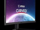 un écran d'ordinateur sur lequel figure le logo « MSI Curved Gaming »
