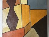 a picture of a painting on the wall of a room