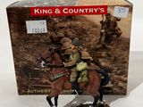 figurine « King and Country » représentant un cheval avec son cavalier