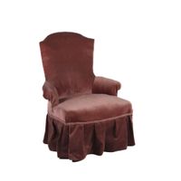 Fauteuil crapaud, pieds avant terminés par deux roulettes, g…