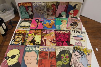 beaucoup de bandes dessinées posées sur une table blanche