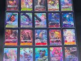a close up of a bunch of cards on a table