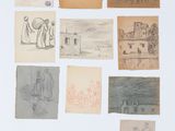 une image représentant une série de dessins sur une surface blanche