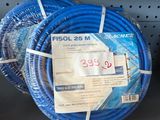 two blue hoses on the shelf of a store