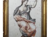 une image représentant un tableau où l'on voit une femme tenant un verre à la main