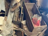 a pile of junk that is sitting on the ground