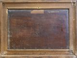 a picture of a wooden frame with a mirror in it