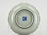 an image of a plate with a blue and white design on it