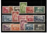 une collection de timbres de différents pays sur fond noir
