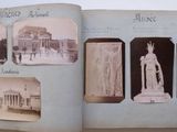 an old photo of a book with pictures on it