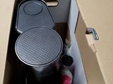 a box with a cake pan in it and a cupcake pan in it