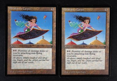 these are two cards with a picture of a girl riding a skateboard