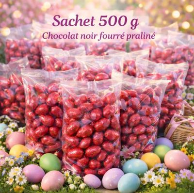 Lot de 96 paquets de chocolat de Pâques sachet de 500 gr cho…