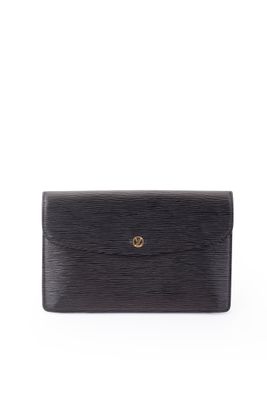 Louis VUITTON année 1989 - Pochette "Montaigne" 27cm en cuir…