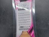 a plastic container that has a pink and white design on it