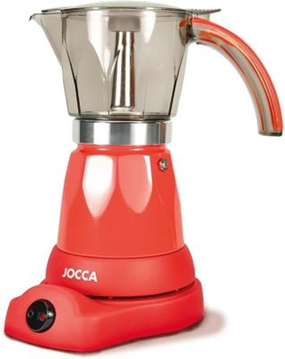 a red blender that is sitting on top of a table