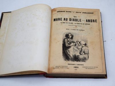 un livre ouvert sur lequel est dessiné un homme et une femme