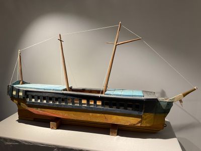 LAPICQUE Charles (1898-1988) Imposante maquette de bateau 3 …
