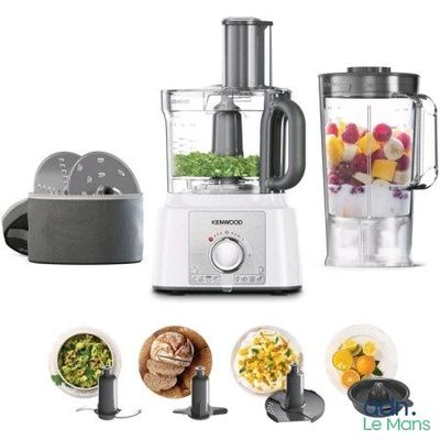 many different types of food in a blender