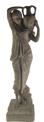 statue of a woman carrying a pot on her head