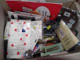 a box full of assorted items that are in the box