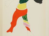 an image of a drawing of a man in a colorful outfit