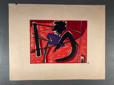 GOETZ Henri (1909-1989) "S-Terrestres"
